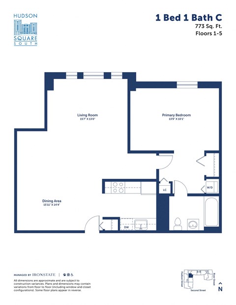 this floor plan is an approximation of our 1 bed 1 bath c floor plan